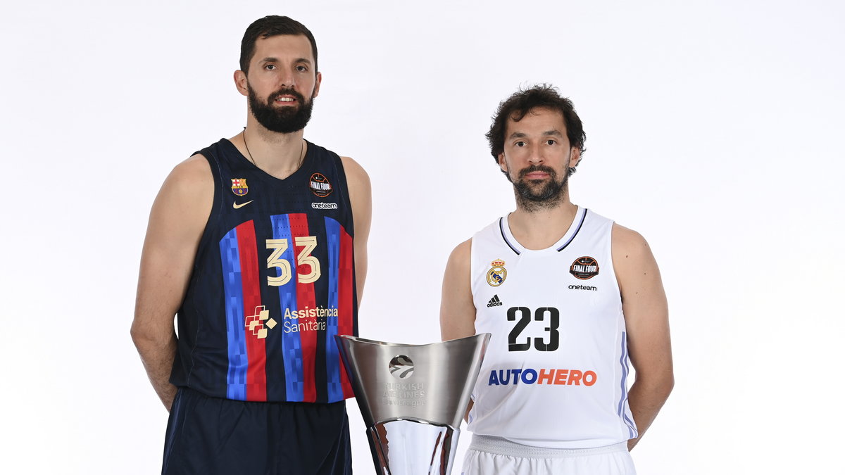 Kapitan Realu Sergio Llull i kapitan Barcy Nikola Mirotic