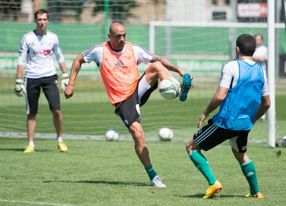 Raul Bravo na treningu Legii Warszawa