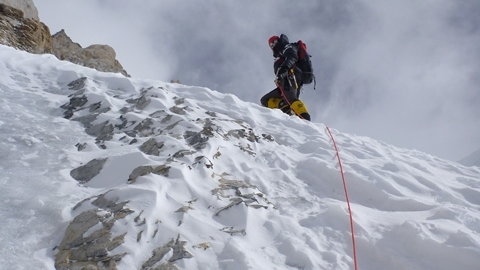 Broad Peak - wyprawa PZA 2013 - poręczowanie drogi do obozu II