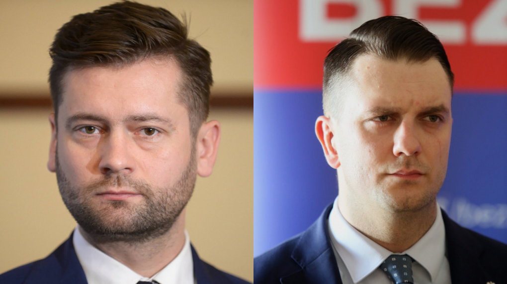 Kamil Bortniczuk (minister sportu) i Łukasz Mejza (wiceminister)