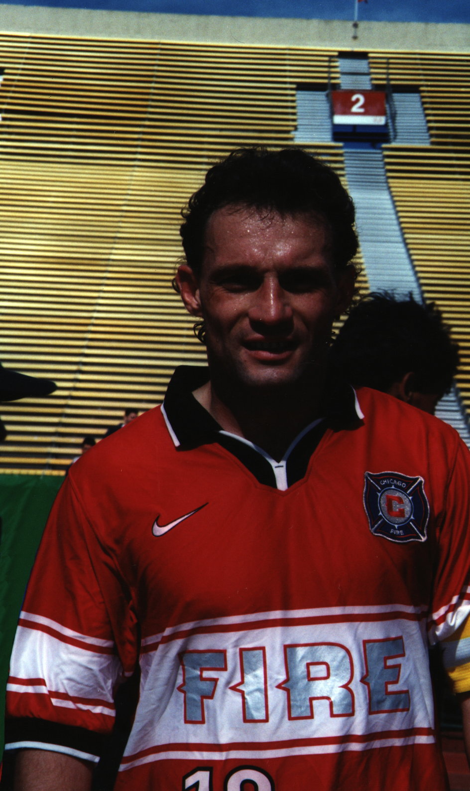 Piotr Nowak w barwach Chicago Fire w 1998 r.