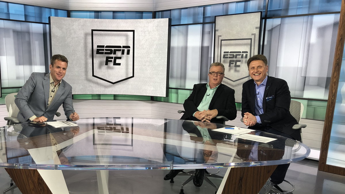 Janusz Michallik w studiu amerykańskiej stacji ESPN