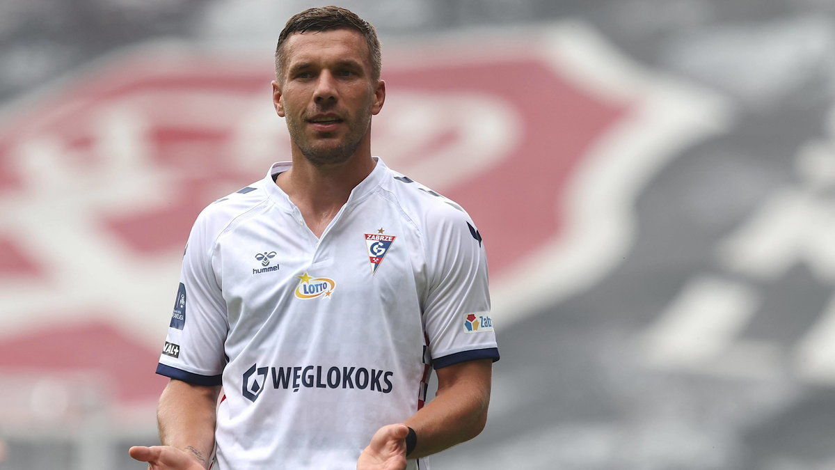 Lukas Podolski w barwach Górnika Zabrze