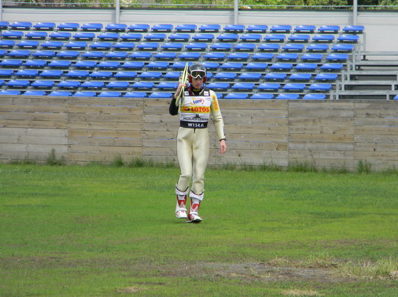 Trening skoczków w Szczyrku