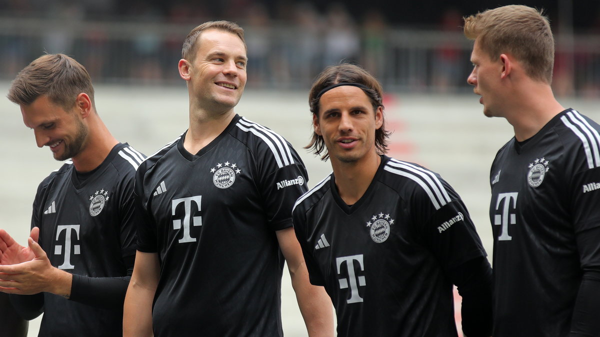 Od lewej: Sven Ulreich, Manuel Neuer, Yann Sommer, Alexander Nuebel (23.07.2023 r.).