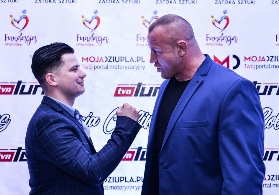 Rafał Collins i Mariusz Pudzianowski