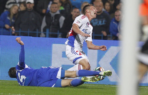 PIŁKA NOŻNA EKSTRAKLASA RUCH CHORZÓW GÓRNIK ZABRZE (Martin Konczkowski Seweryn Gancarczyk )