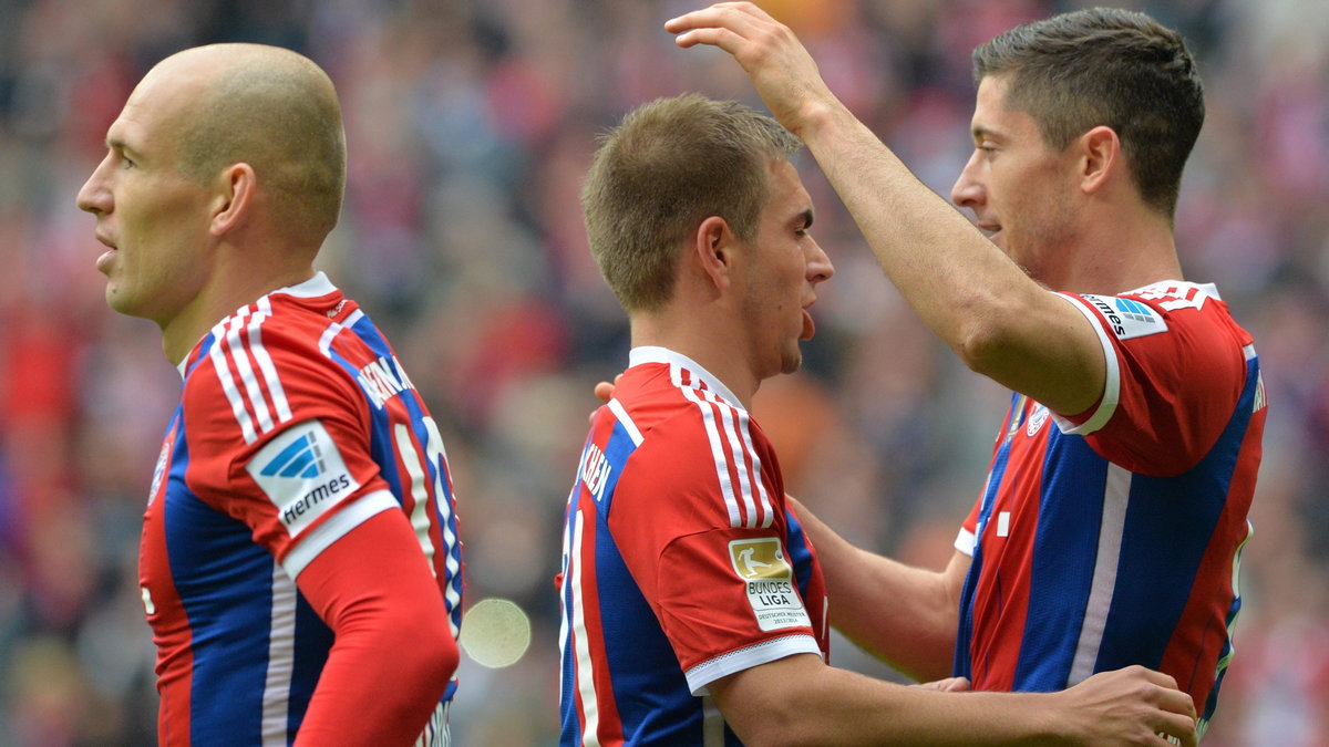 Arjen Robben, Philipp Lahm i Robert Lewandowski