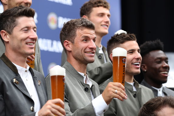 Robert Lewandowski, Thomas Mueller, Lucas Hernandez i Alphonso Davies