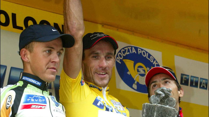 Cezary Zamana podczas TdP 2003