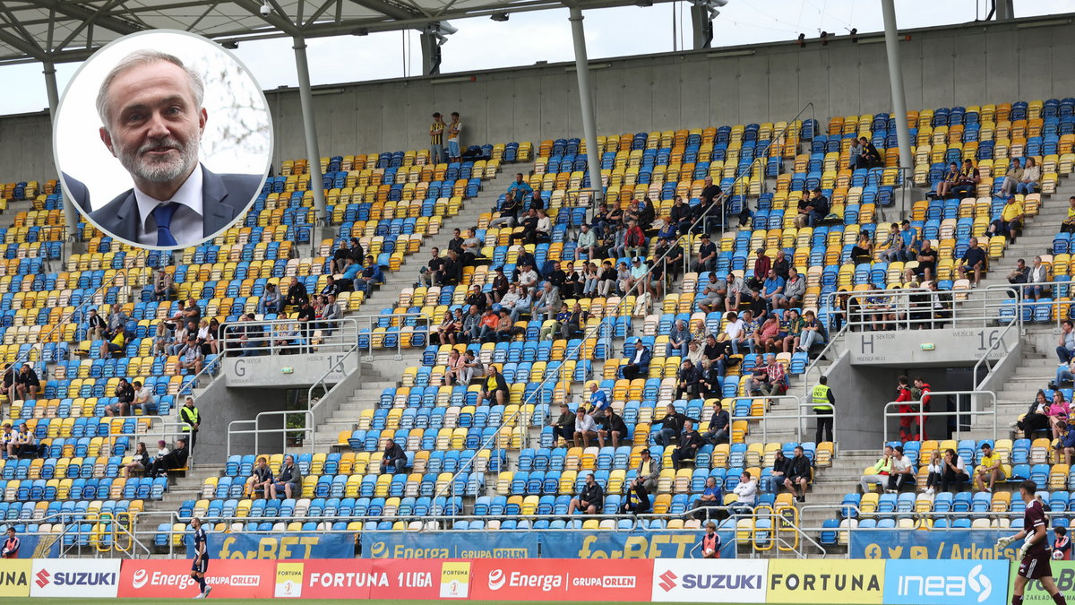 Stadion Arki Gdynia w dniu meczu z Bruk-Betem Termalicą Niecieczą