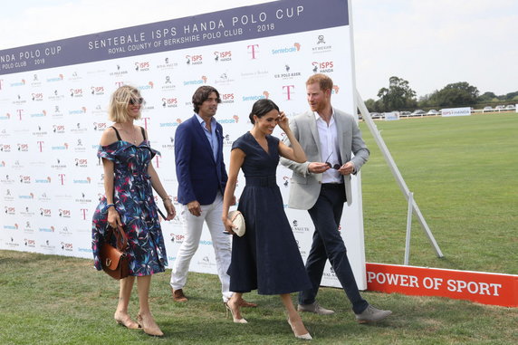 Książę Harry z księżną Meghan na rozgrywkach polo