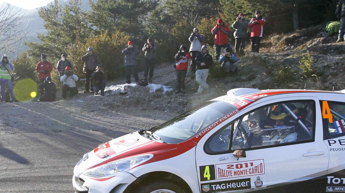 Bryan Bouffier podczas Rajdu Monte Carlo