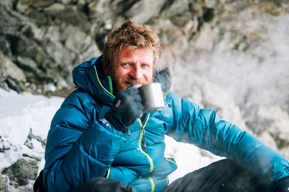 Tomasz Mackiewicz w obozie pod Nanga Parbat (2014 r.)