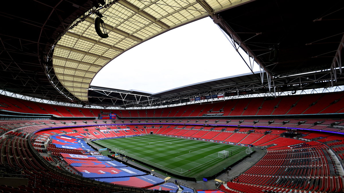 Wembley tuż przed meczem Anglia - Polska