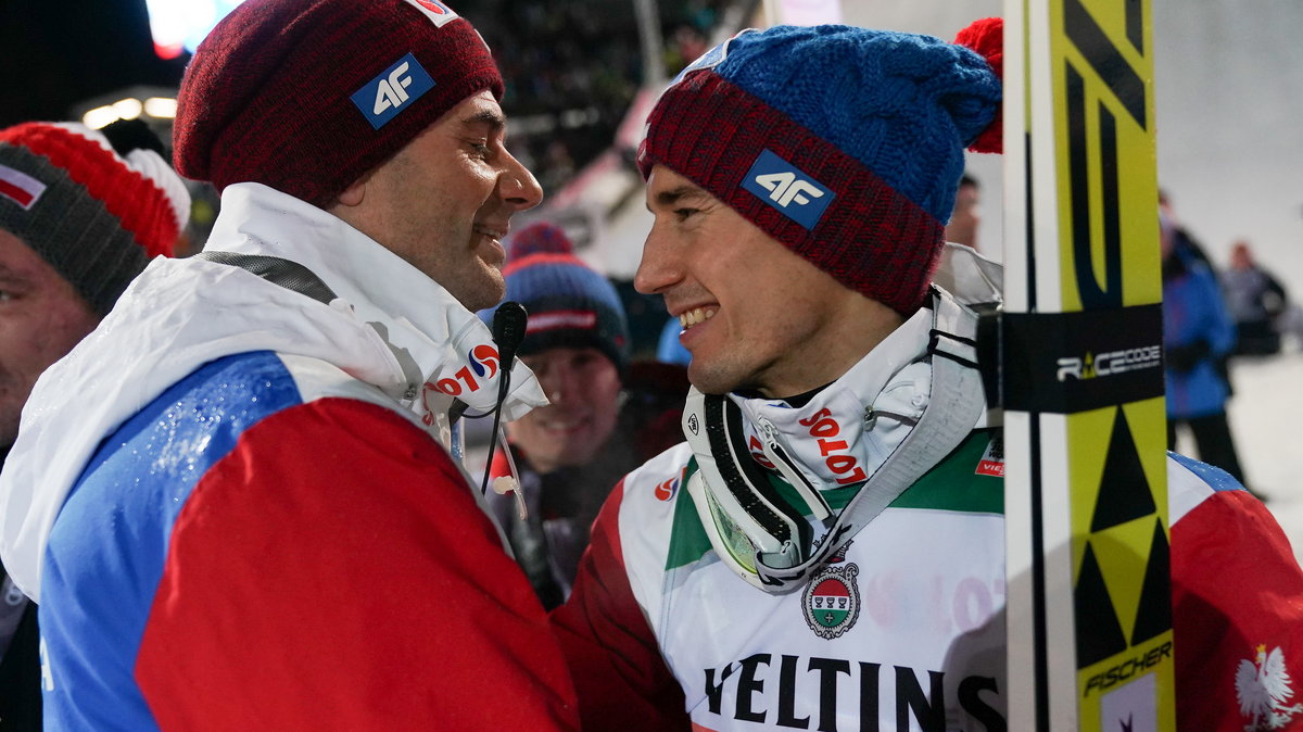 Stefan Horngacher (L) i Kamil Stoch