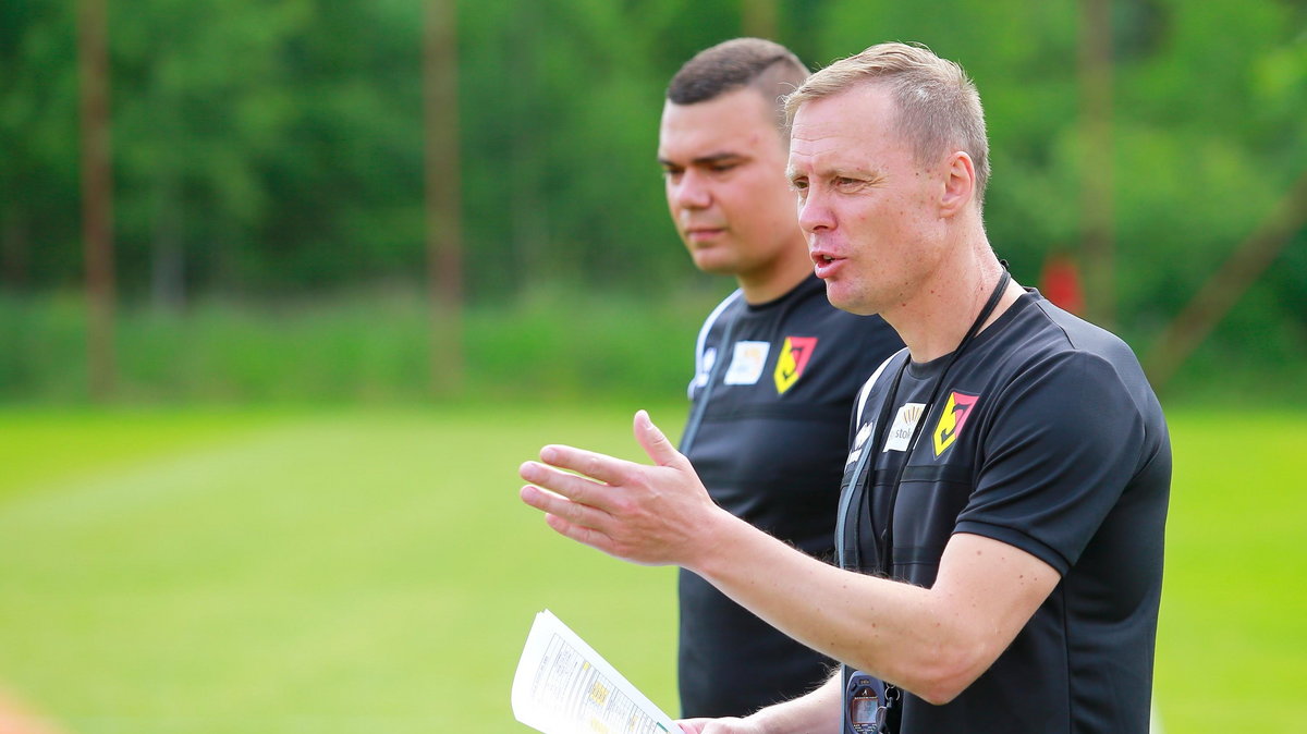 Jagiellonia Białystok pierwszy trening z nowym trenerem