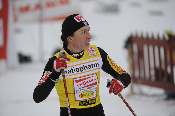 Justyna Kowalczyk podczas zawodów w fińskim Kuusamo