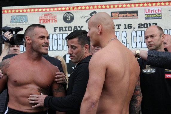 Mike Mollo (L) i Artur Szpilka (2P)