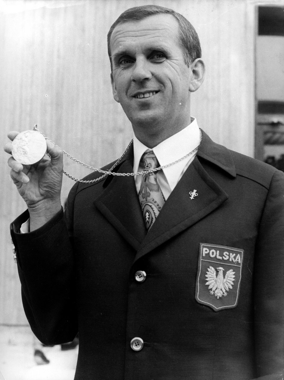 Józef Zapędzki ze złotym medalem IO 1972