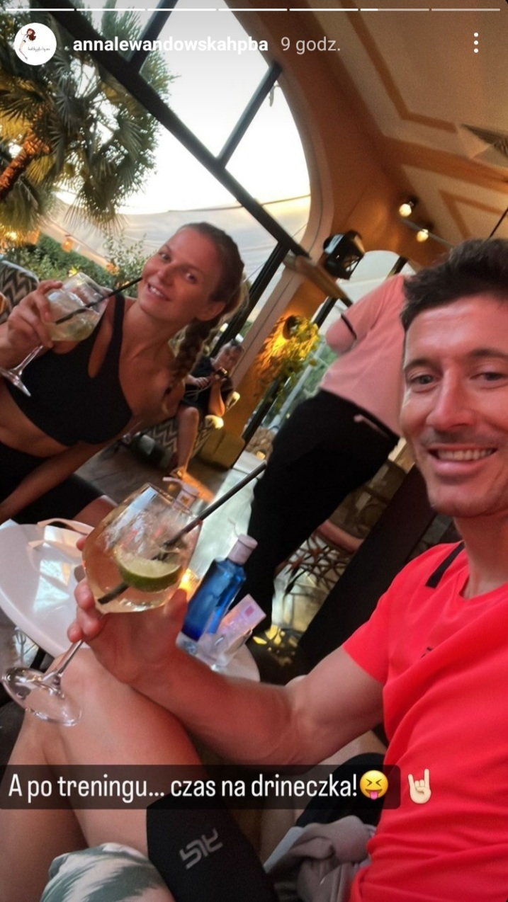 Anna i Robert Lewandowscy na wakacjach