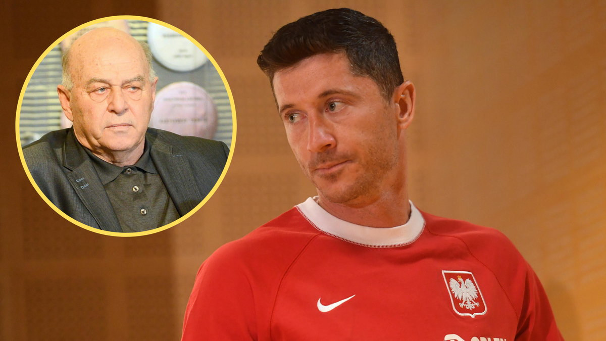 Robert Lewandowski i Grzegorz Lato (w kółku)