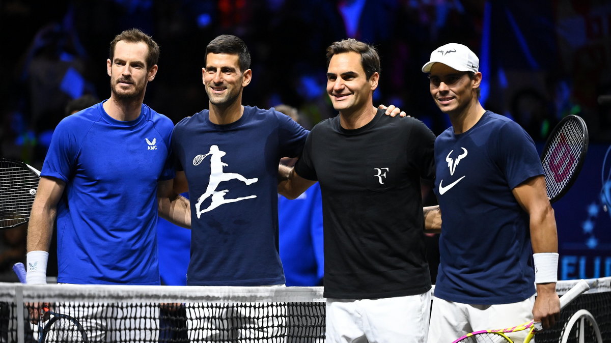 Od prawej: Rafael Nadal, Roger Federer, Novak Djoković i Andy Murray