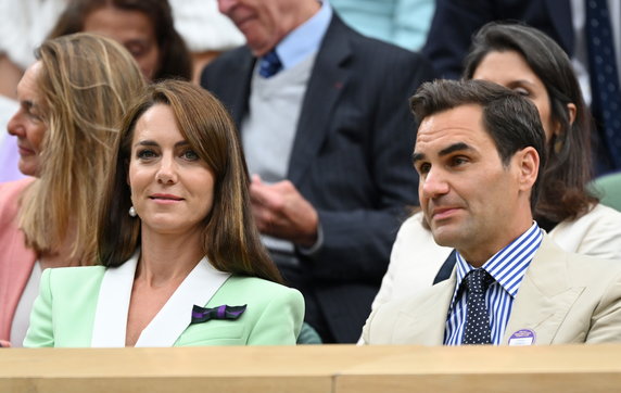 Księżna Kate i Roger Federer na Wimbledonie