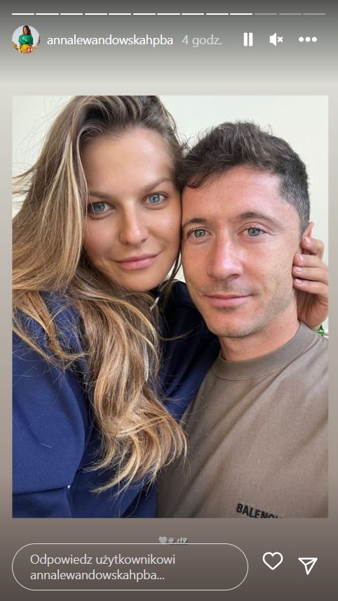 Anna Lewandowska i Robert Lewandowski na Instagramie