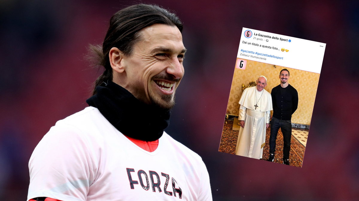 Zdjęcia "Ibry" i papieża Franciszka robi furorę w sieci