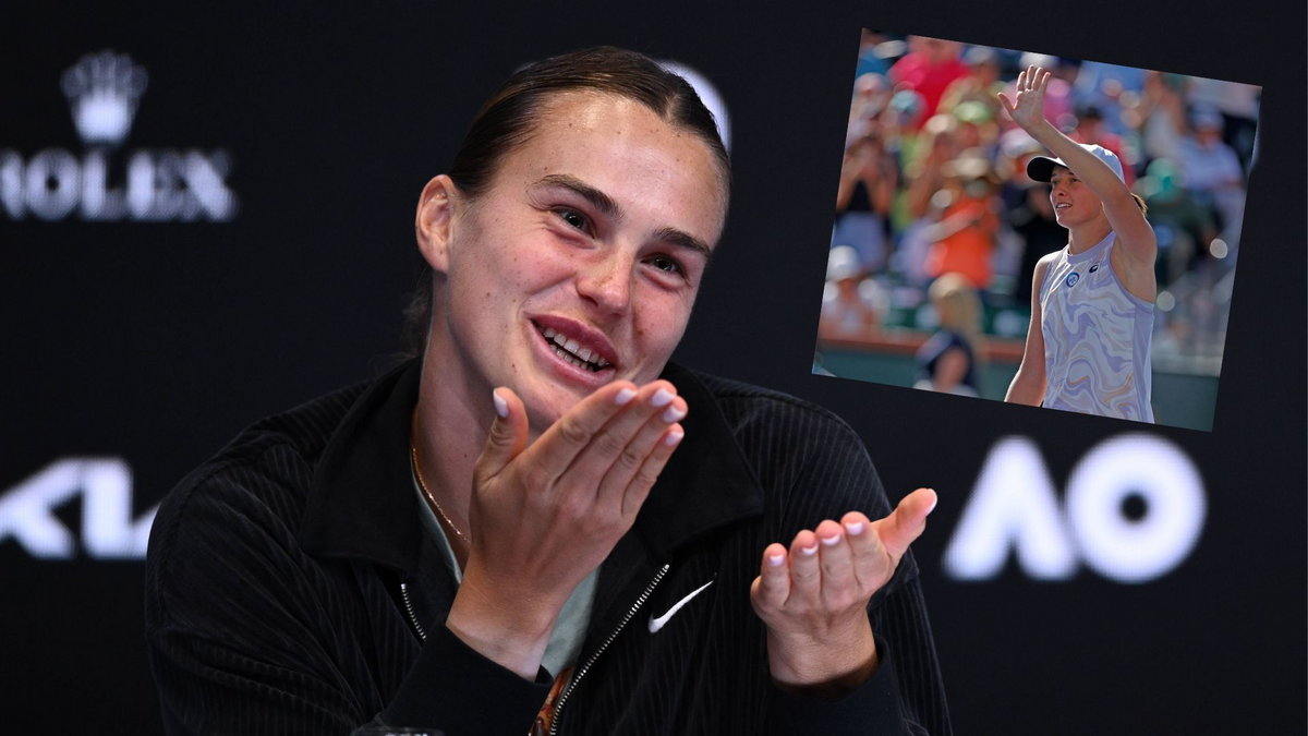 Aryna Sabalenka, Iga Świątek (w małym zdjęciu)