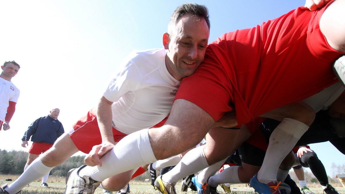 Ryszard Opiatowski trenuje z reprezentacją Polski w rugby