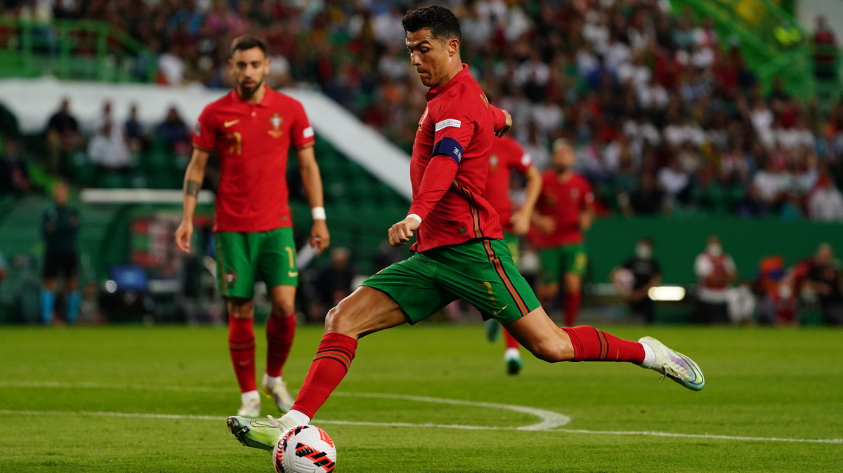 Cristiano Ronaldo w meczu Portugalia - Czechy