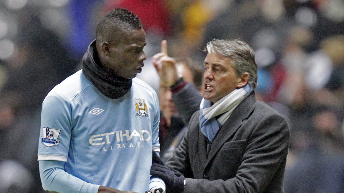 Mario Balotelli i Roberto Mancini