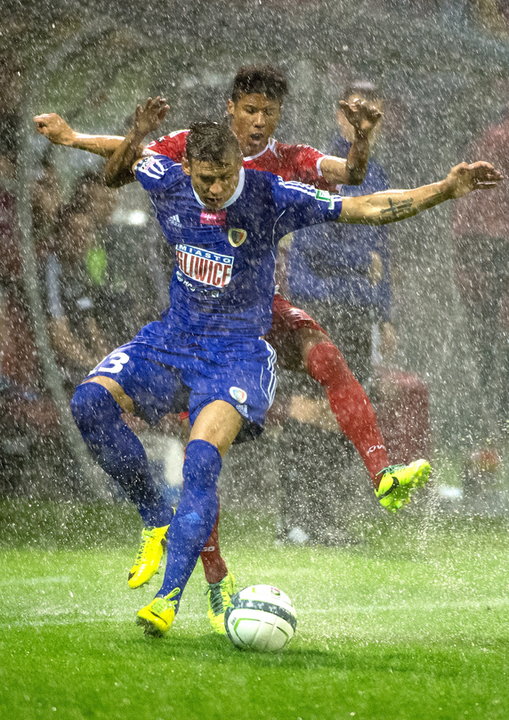 PIŁKA NOŻNA LIGA POLSKA WIDZEW ŁÓDŹ PIAST GLIWICE (Krzysztof Król Alex Bruno)