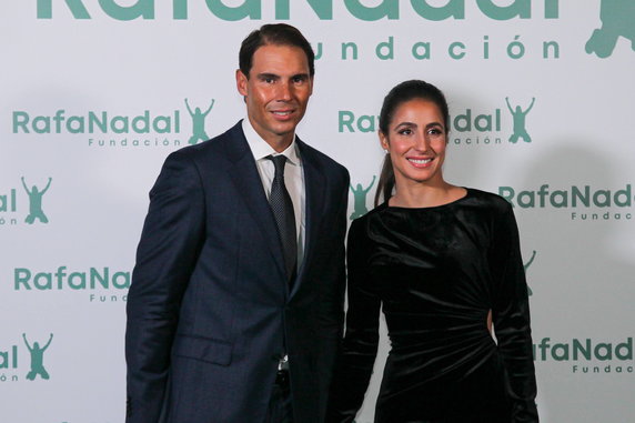 Rafael Nadal z żoną Xiscą