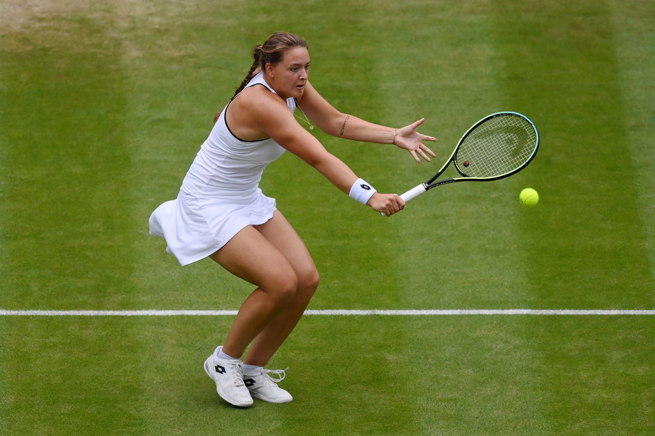 Jule Niemeier podczas Wimbledonu 2022