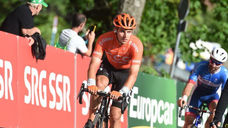 Szymon Sajnok trzeci na ostatnim etapie Vuelta a Espana. "Pokazał się jako zawodnik, który potrafi świetnie finiszować"
