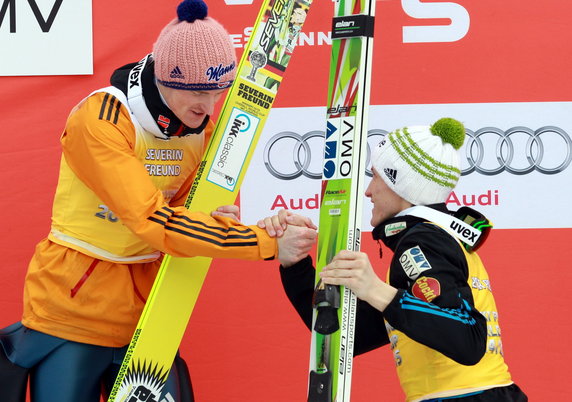 PLANICA PŚ W LOTACH NARCIARSKICH  ( Peter Prevc Severin Freund)