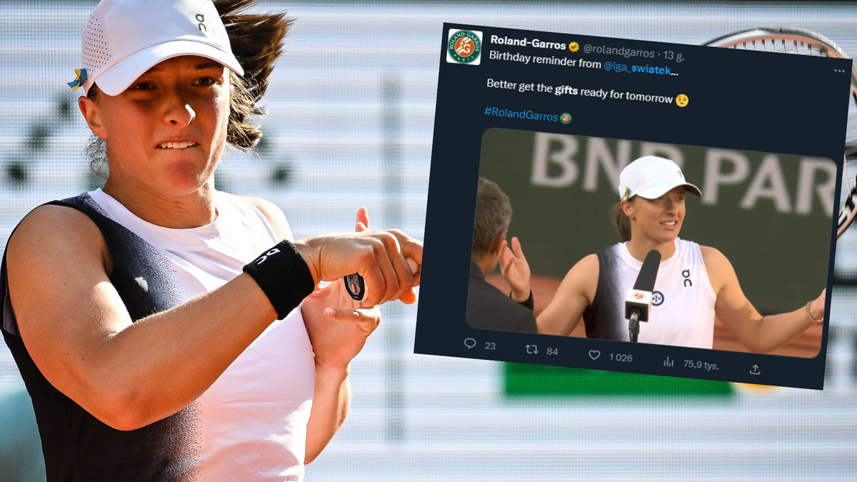 Iga Świątek (twitter.com/rolandgarros)