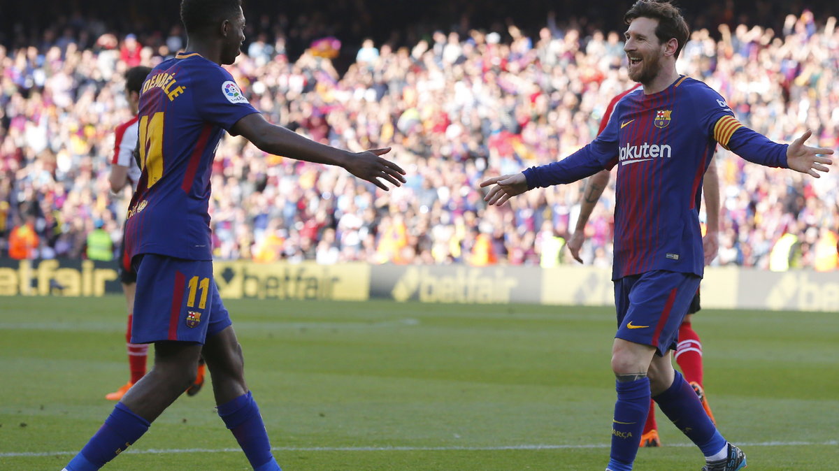 Ousmane Dembele i Leo Messi