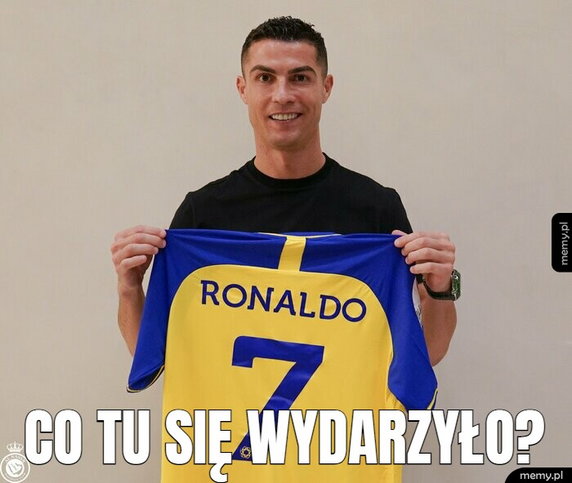 Cristiano Ronaldo podpisał kontrakt z saudyjskim Al-Nassr! Memy po transferze Portugalczyka