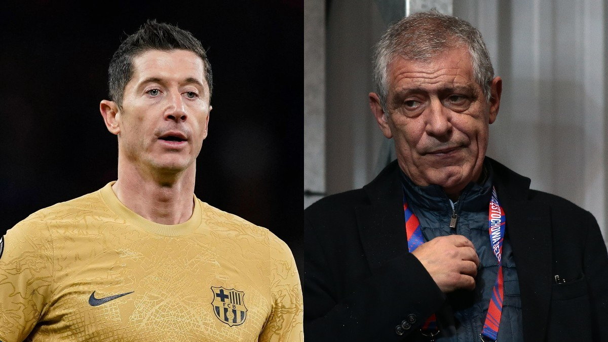 Robert Lewandowski i Fernando Santos