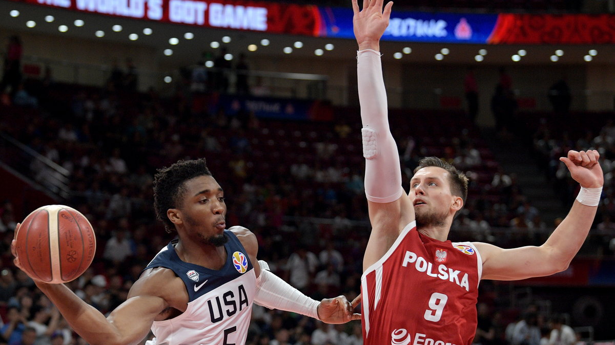 Mateusz Ponitka w meczu Polska - USA