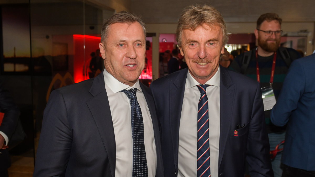 Cezary Kulesza (z lewej) i Zbigniew Boniek