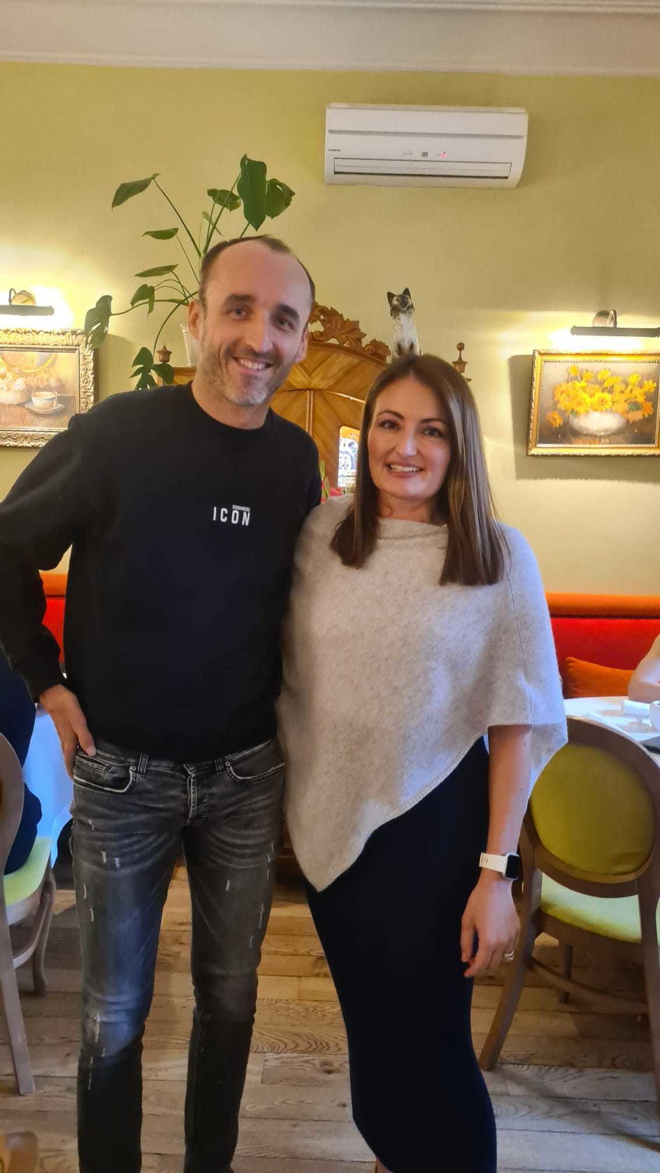 Robert Kubica i Joanna Gasiorowska