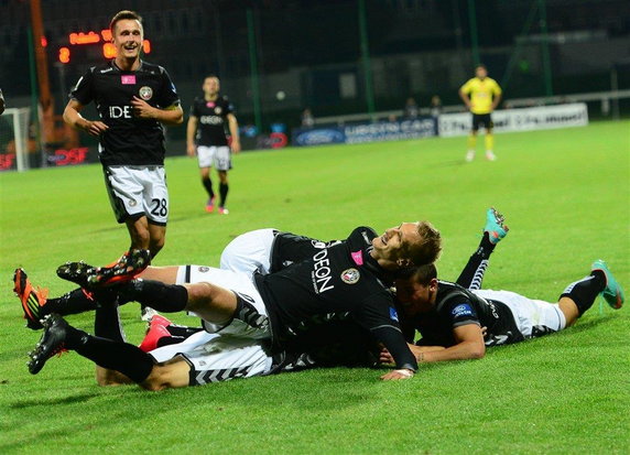 Polonia - Widzew/Radość piłkarzy Polonii