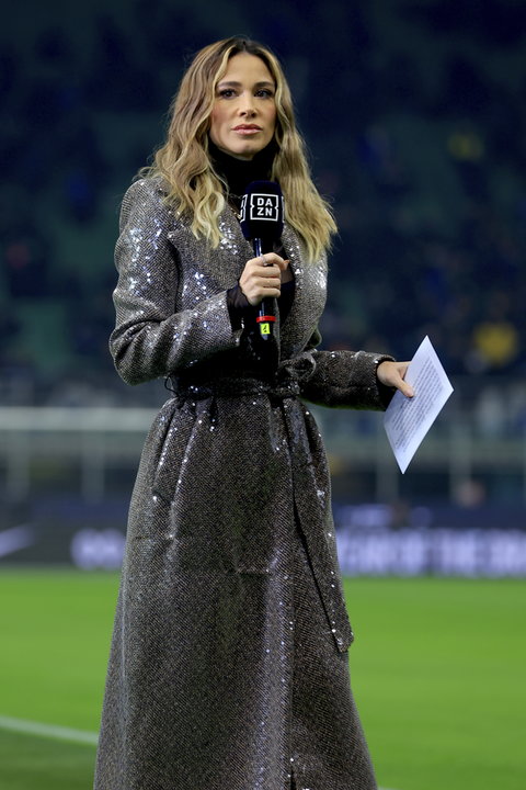 Diletta Leotta na meczu Inter Mediolan - Juventus