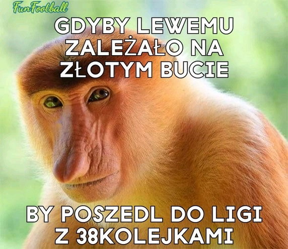 Złoty But nie dla "Lewego" - memy internautów