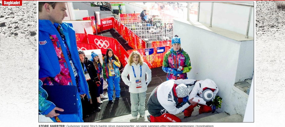 Kamil Stoch zasłabł po ceremonii wręczenia kwiatów